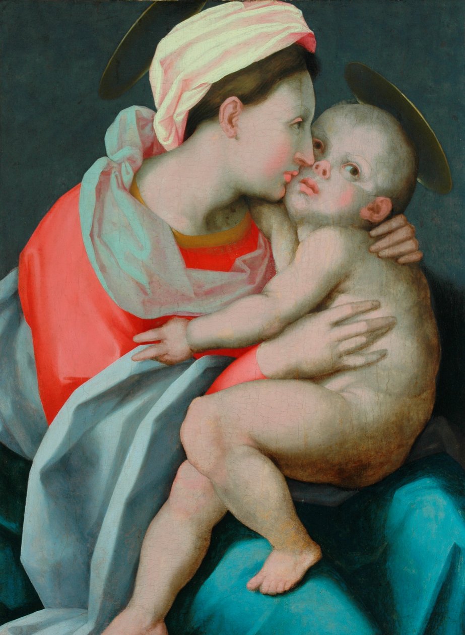 Madonna og barn av Giovanni Battista Rosso Fiorentino