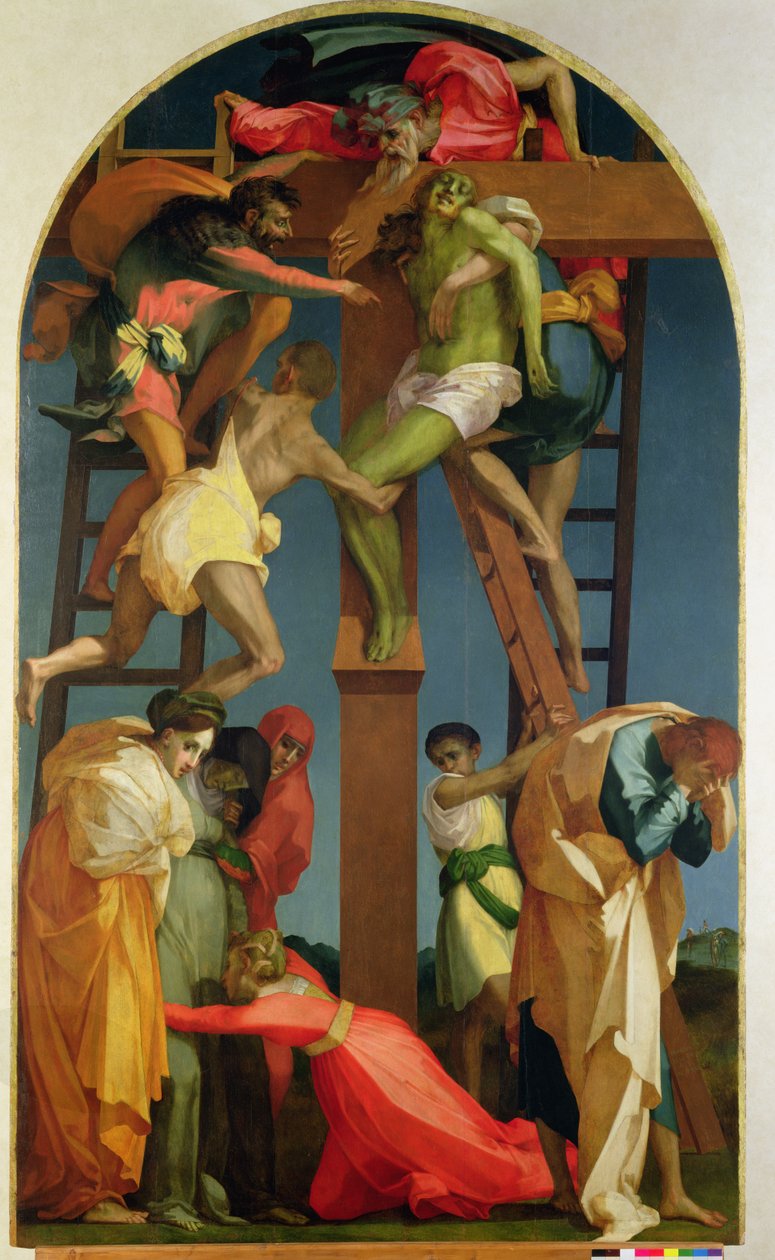 Nedstigningen fra korset, 1521 (for detaljer se 85136) av Giovanni Battista Rosso Fiorentino