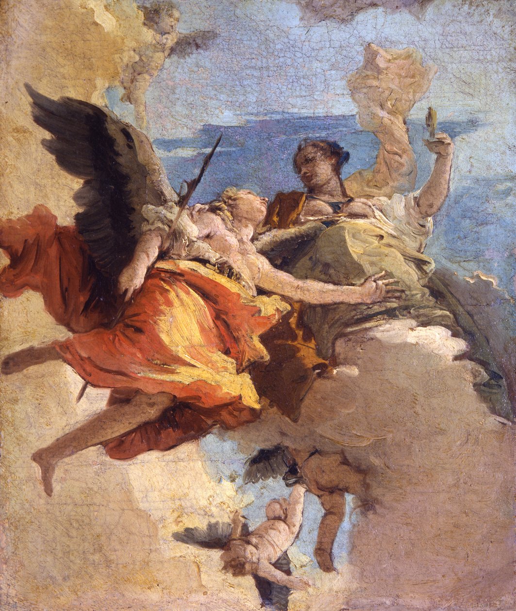 Allegori om dyd og adel av Giovanni Battista Tiepolo