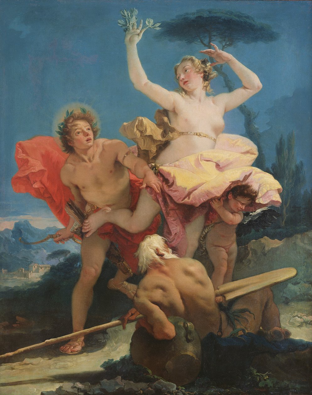 Apollo og Daphne, ca. 1743-44 av Giovanni Battista Tiepolo