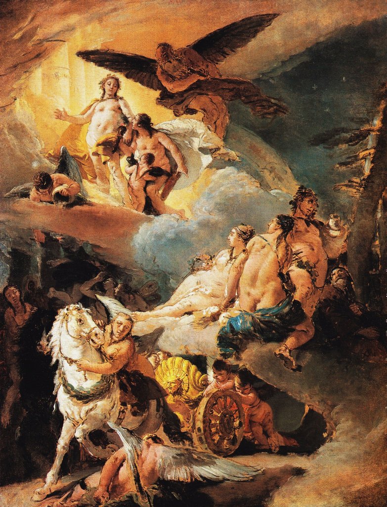 Apollo og Phaeton av Giovanni Battista Tiepolo