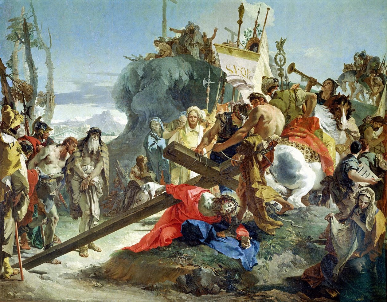 Kristus på veien til Golgata, 1749 av Giovanni Battista Tiepolo