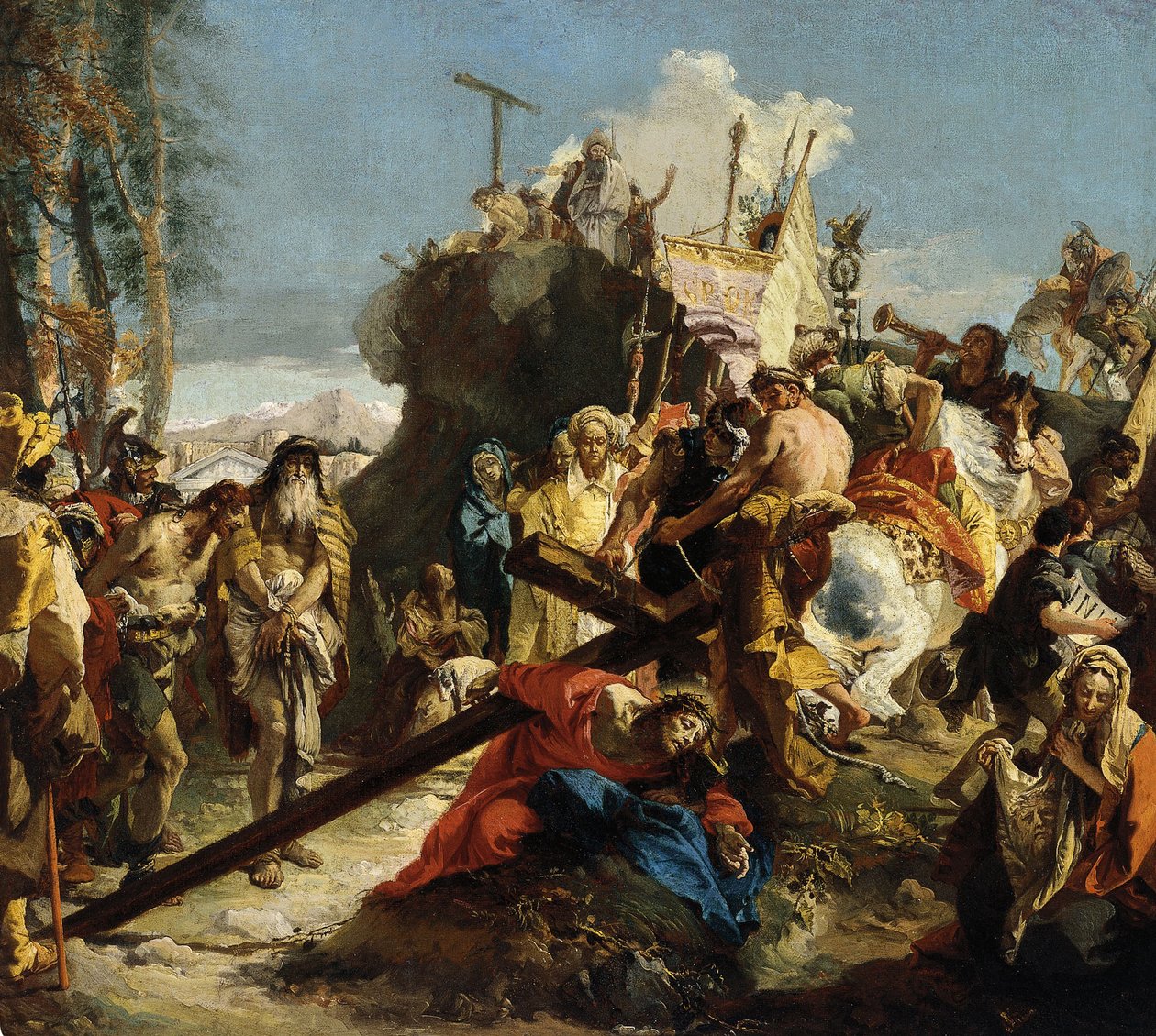 Kristus Via del Golgota av Giovanni Battista Tiepolo