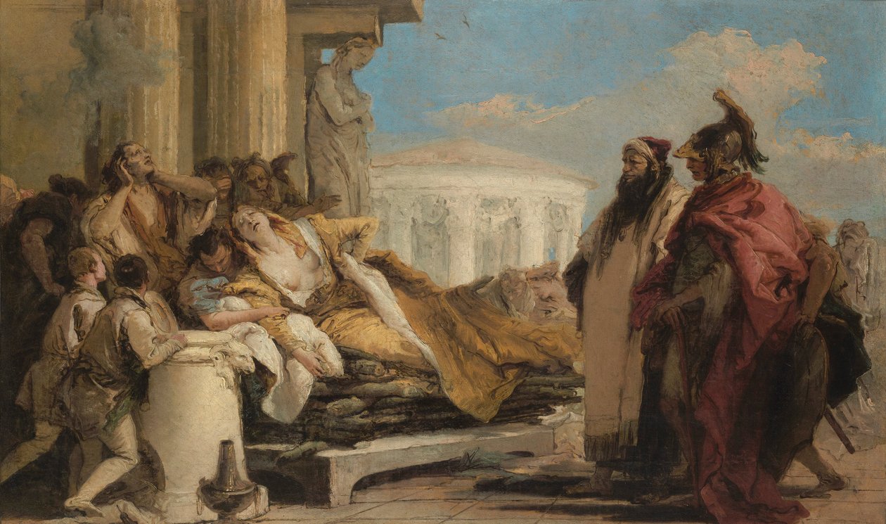 Didos død av Giovanni Battista Tiepolo