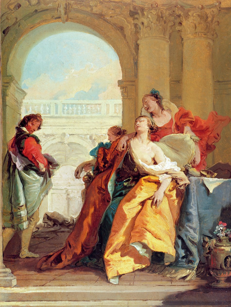Sophonisbas død (olje) av Giovanni Battista Tiepolo