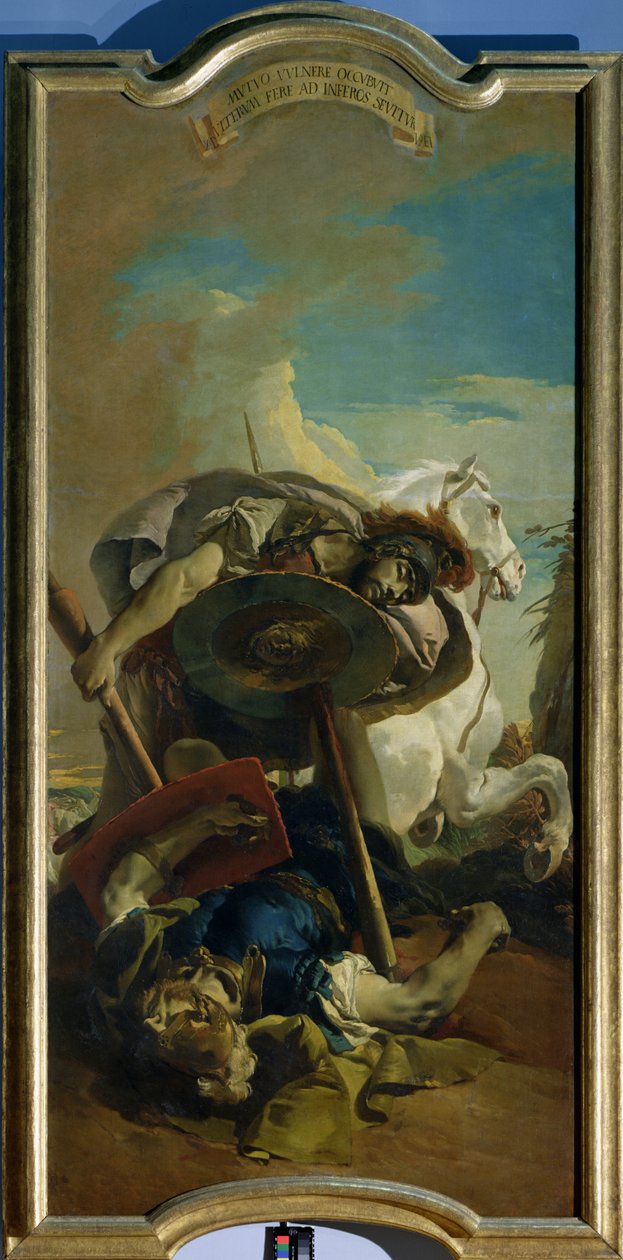 Konsulen Lucius Junius Brutus døde i en duell med Aruns av Giovanni Battista Tiepolo
