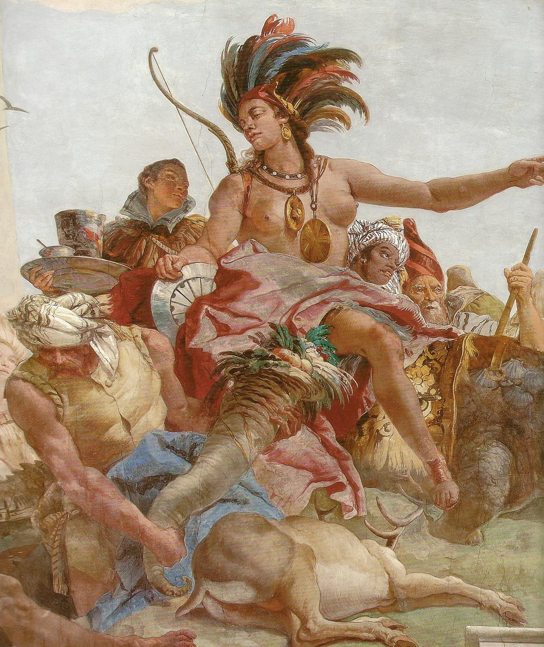 Takfresko i trapphuset til Würzburg Residence av Giovanni Battista Tiepolo