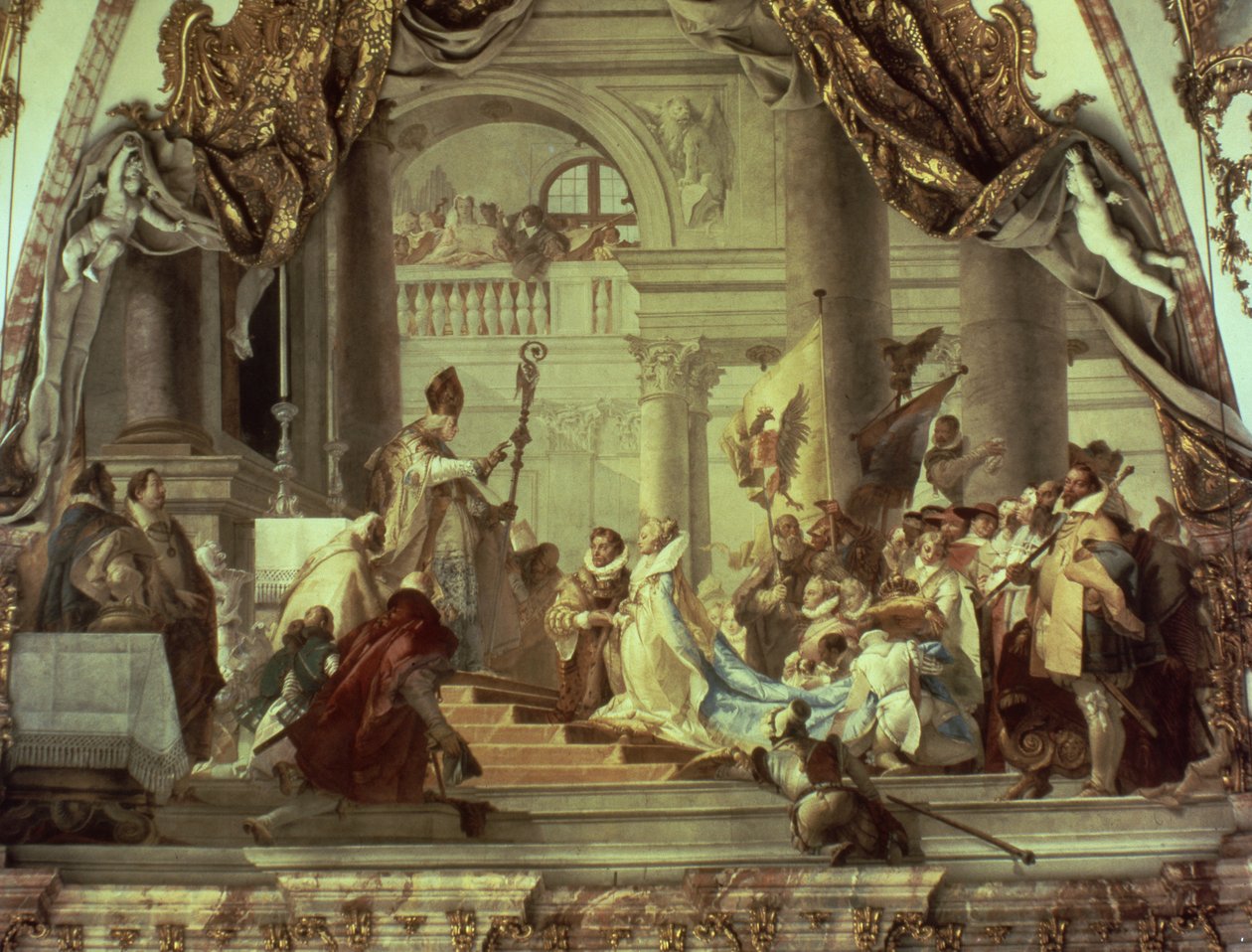Keiser Frederick Barbarossas bryllup med Beatrix av Burgund i 1156, ca. 1751-52 av Giovanni Battista Tiepolo