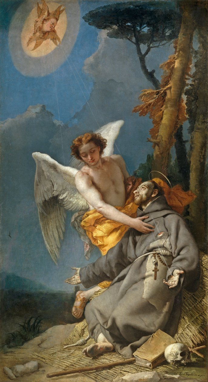 Stigmatisering av den hellige Frans av Assisi av Giovanni Battista Tiepolo