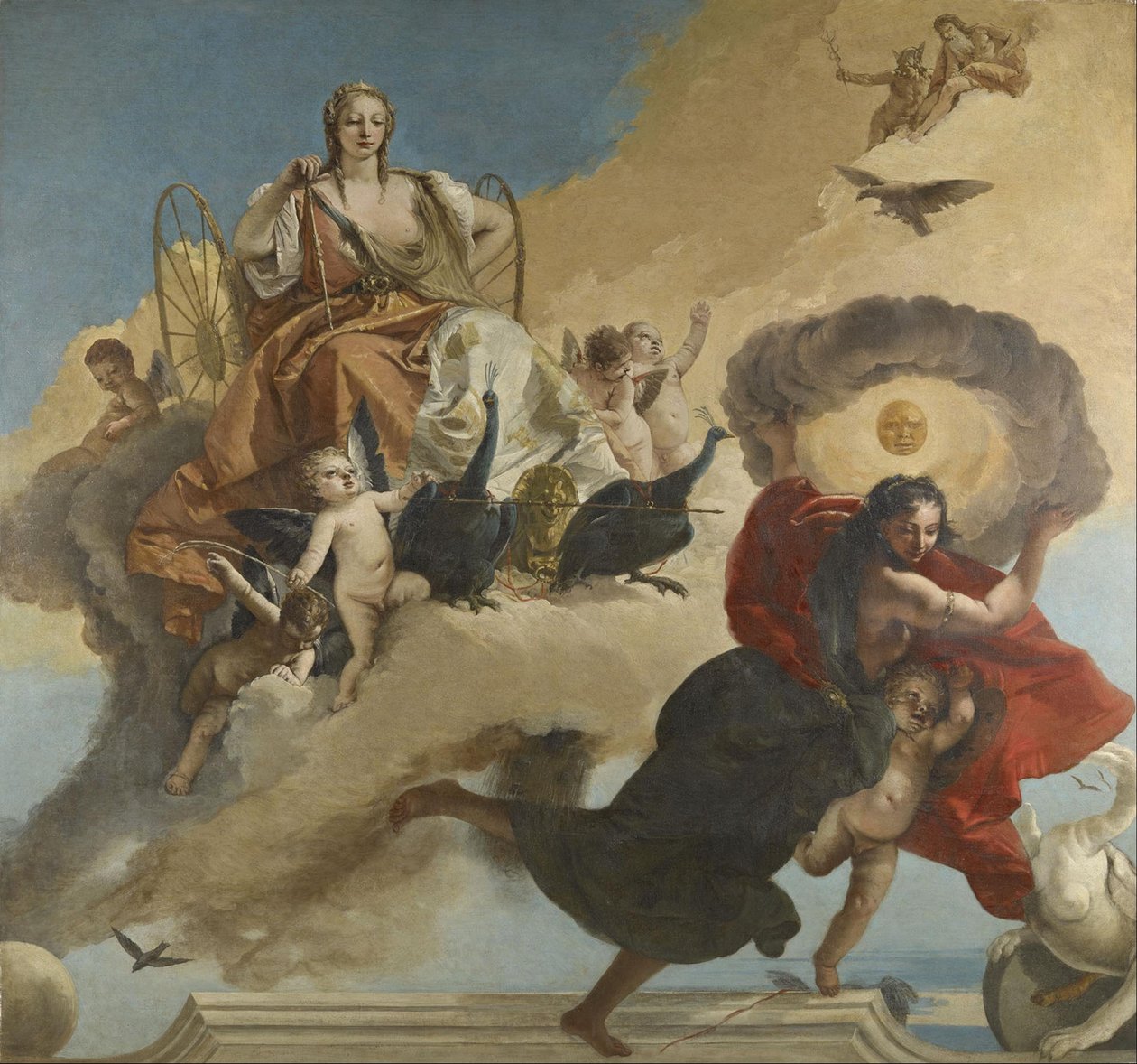 Juno og Luna av Giovanni Battista Tiepolo