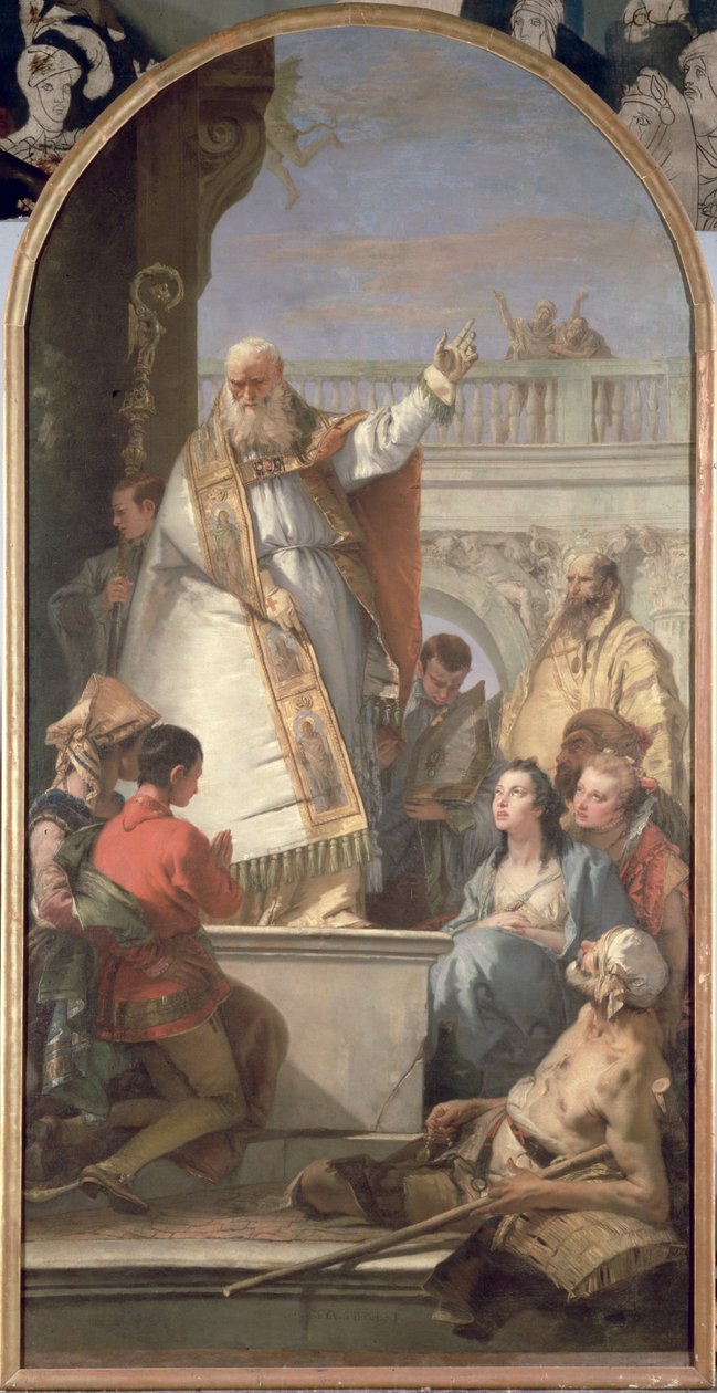 Mirakel av St. Patrick, ca. 1746 av Giovanni Battista Tiepolo