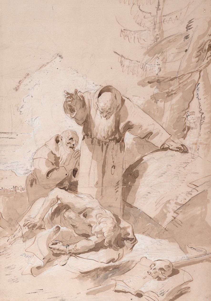 Saint Fidelis av Sigmaringen og Saint Joseph av Leonessa, ca. 1747-1758 av Giovanni Battista Tiepolo