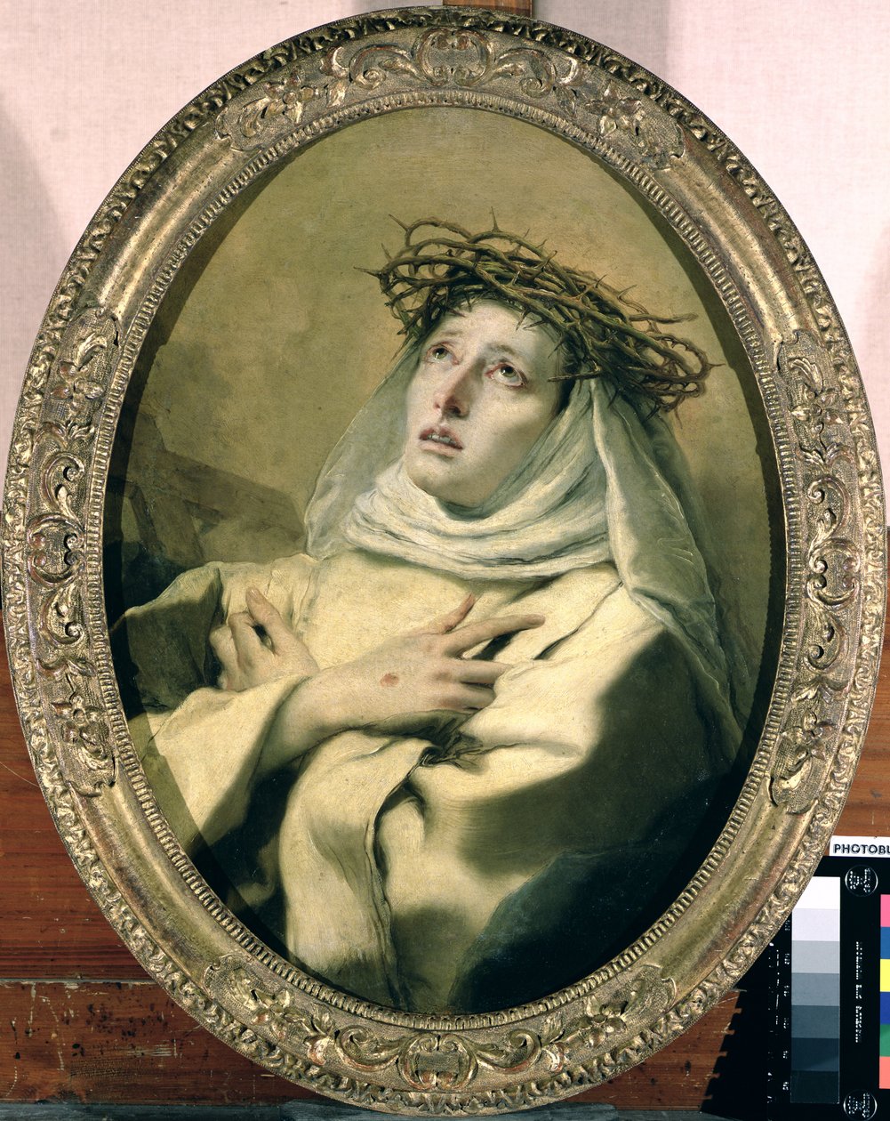 Den hellige Katarina av Siena (1347-80), ca. 1746 av Giovanni Battista Tiepolo