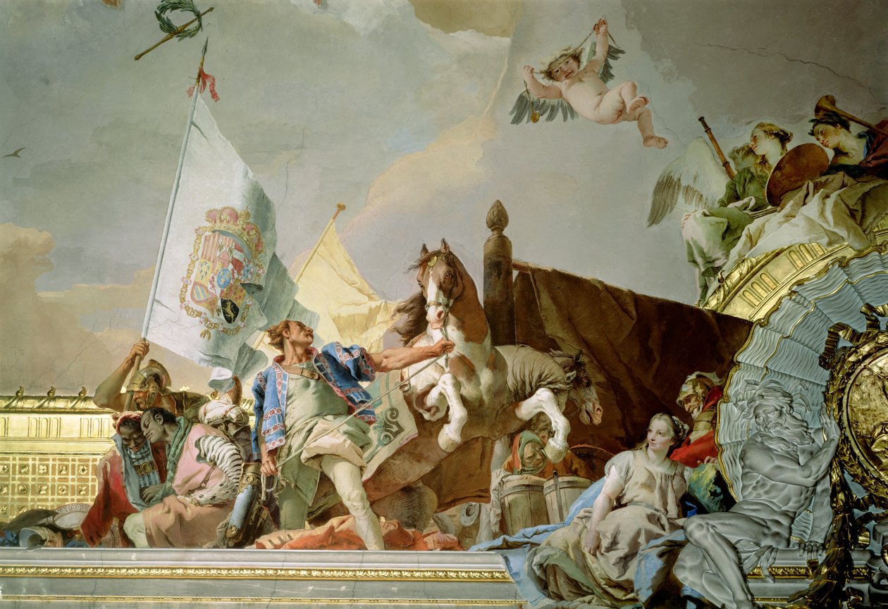 The Glory of Spain I, fra tronrommets tak, 1764 av Giovanni Battista Tiepolo