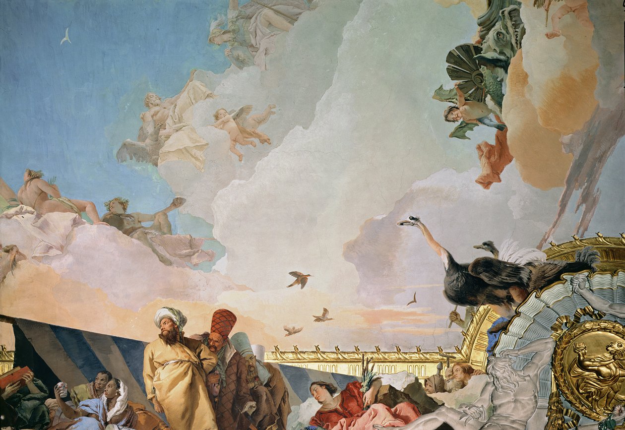The Glory of Spain III, fra tronrommets tak, 1764 (detalj, se også 61757, 61758, 62340) av Giovanni Battista Tiepolo