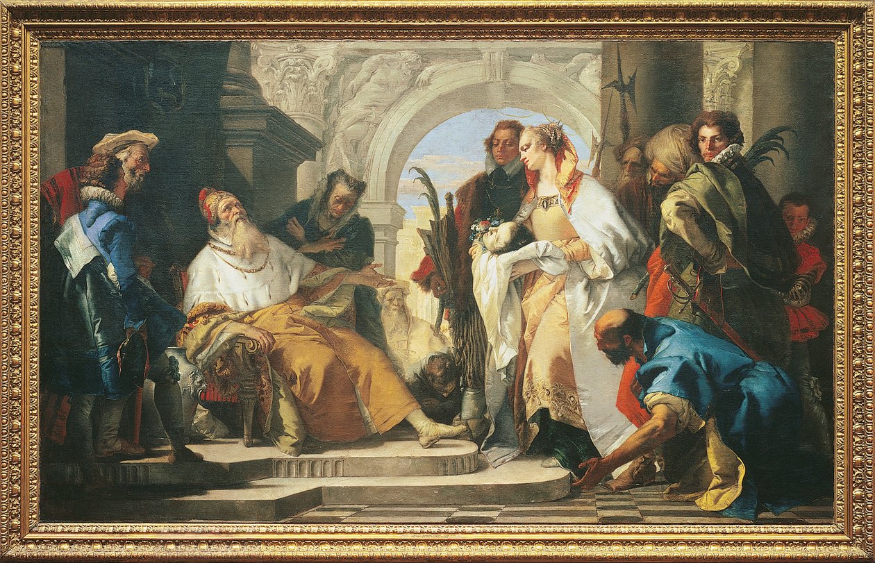 De skytshelgener i Crotta -familien av Giovanni Battista Tiepolo