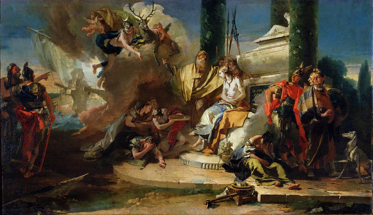 Iphigenia-offeret av Giovanni Battista Tiepolo