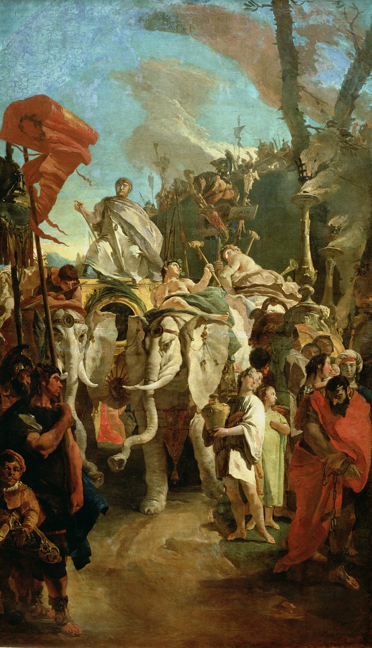 Kommandørens triumf Manius Curius Dentatus, 1725-30 av Giovanni Battista Tiepolo