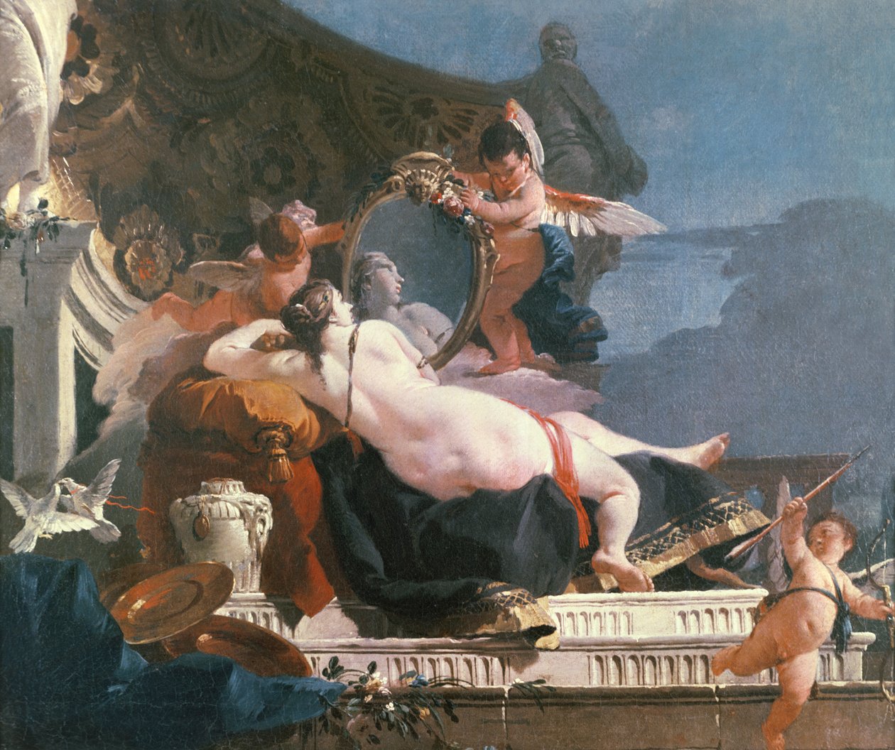Venus med et speil av Giovanni Battista Tiepolo