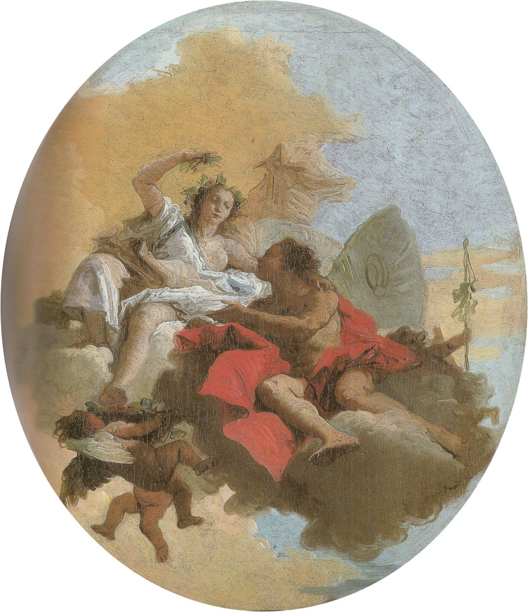 Zefiro og Flora av Giovanni Battista Tiepolo