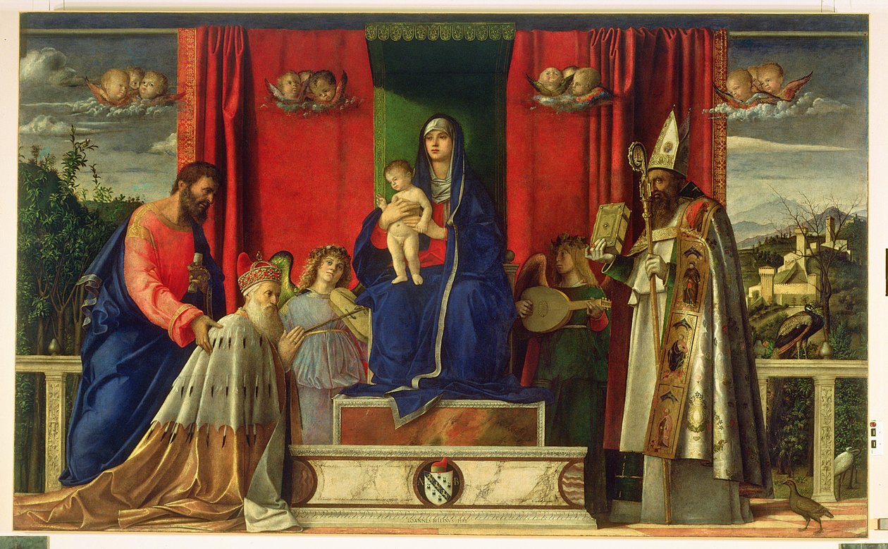 Madonna og barn (Barbarigo-altertavle) 1488 av Giovanni Bellini