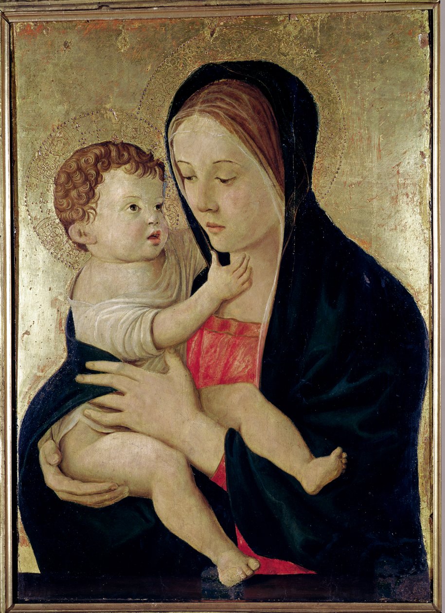 Madonna og barn, ca. 1475 (tempera på panel) av Giovanni Bellini