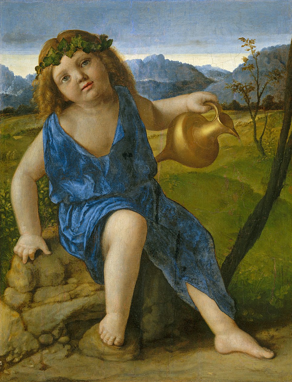 The Infant Bacchus, ca. 1505-10 av Giovanni Bellini
