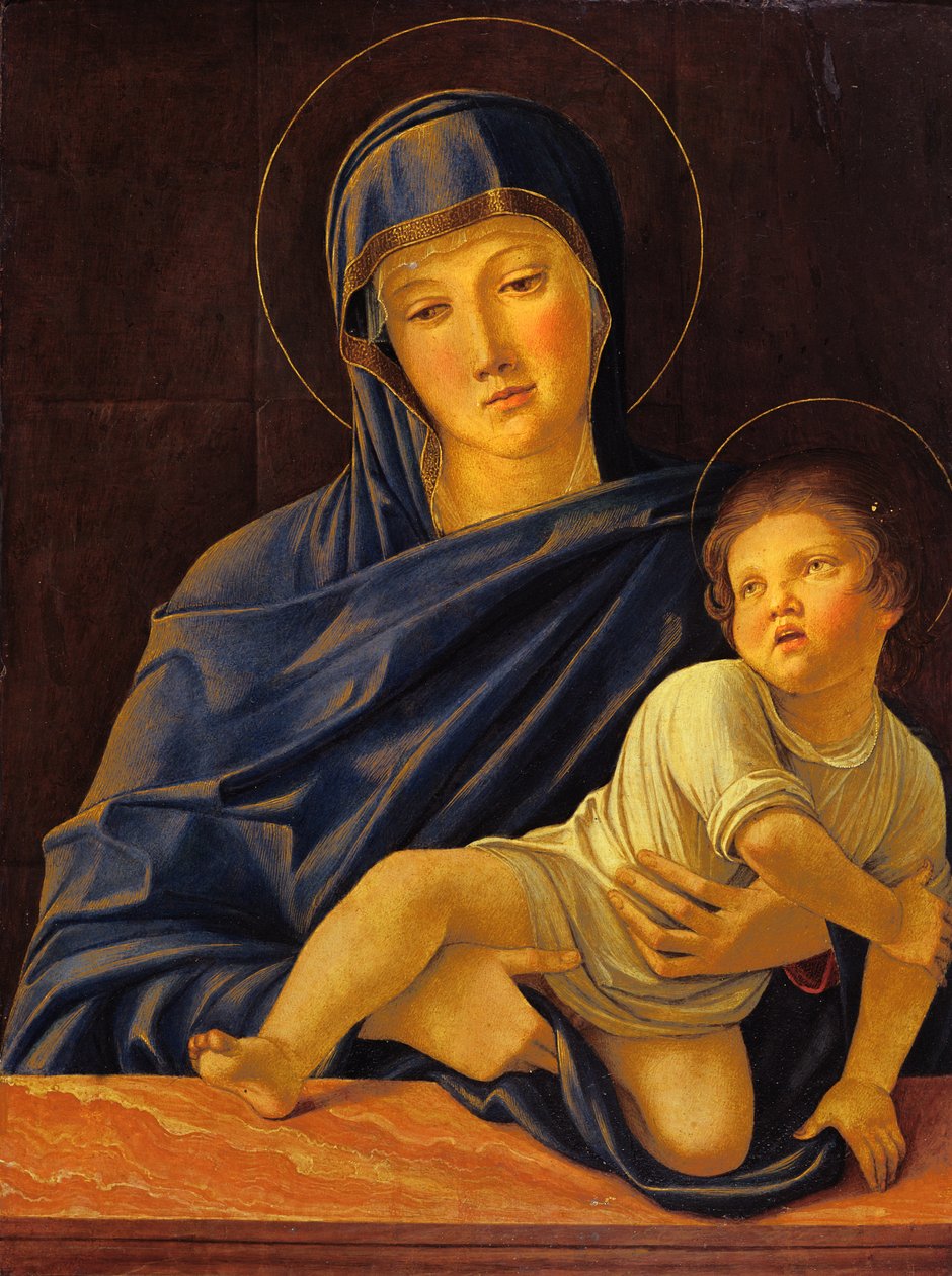 Jomfru og barn, 1470-75 (tempera på panel) av Giovanni Bellini