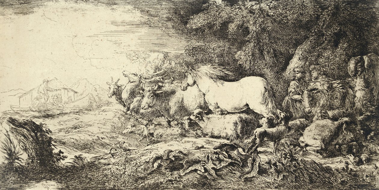 Noahs Ark Portugues: Arca de Noe av Giovanni Benedetto Castiglione