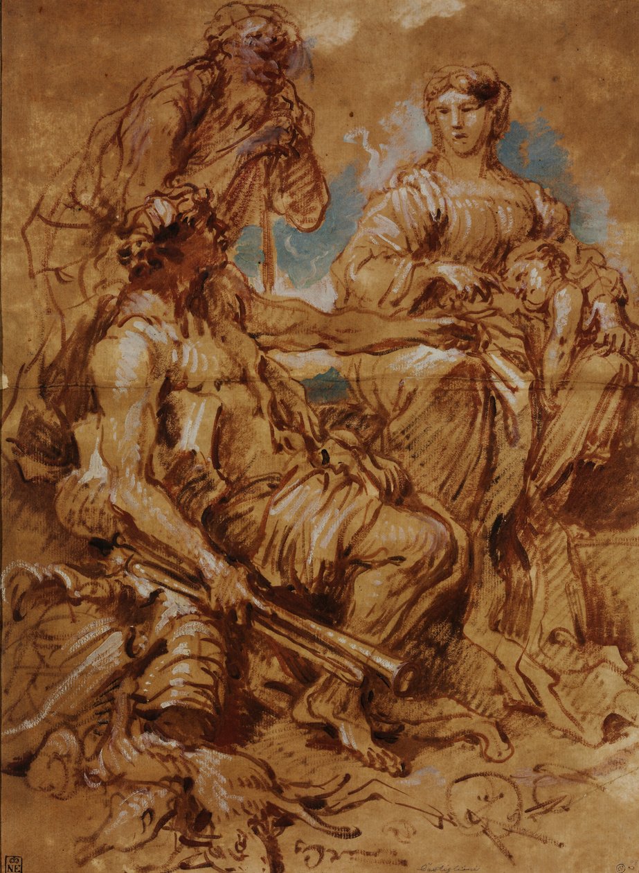 Allegori til ære for regjeringsparet i Mantua av Giovanni Benedetto Castiglione
