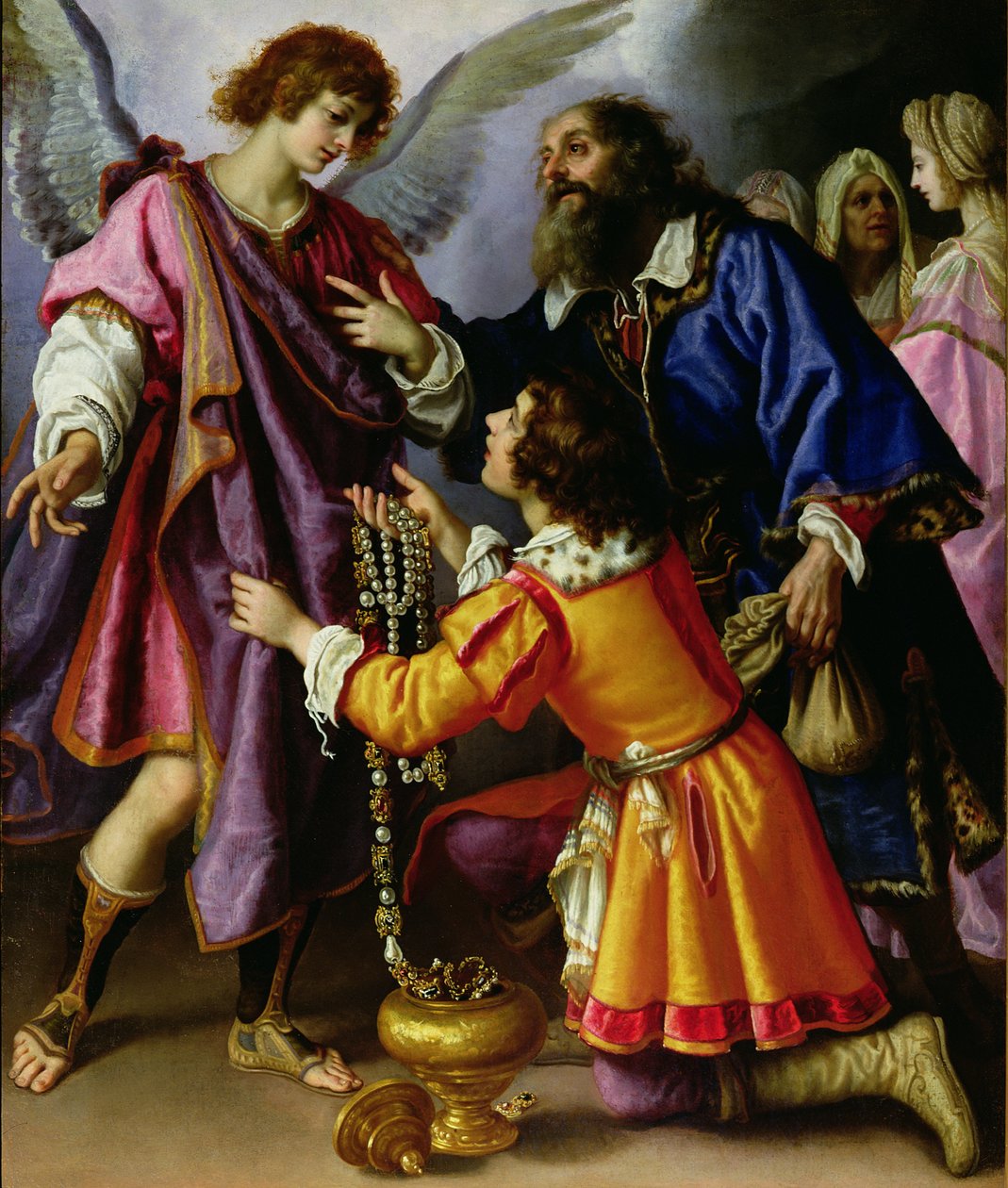 Engelen nekter gaver fra Tobias av Giovanni Biliverti