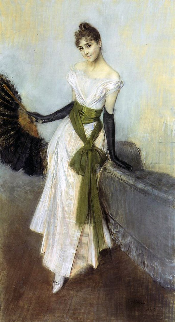 Signorina Concha de Ossa, 1888 (pastell på lerret) av Giovanni Boldini