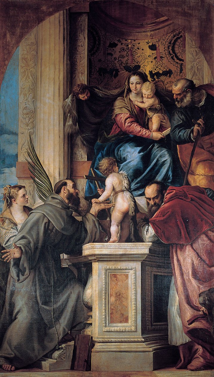 Madonna med barnet og de hellige av Giovanni Battista Bonacina