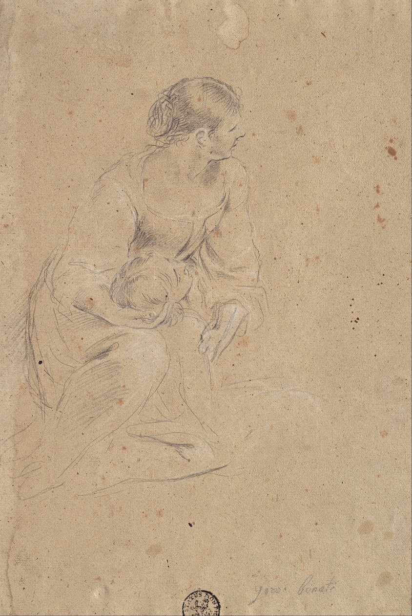 Studie av en kvinnelig figur av Giovanni Battista Bonacina