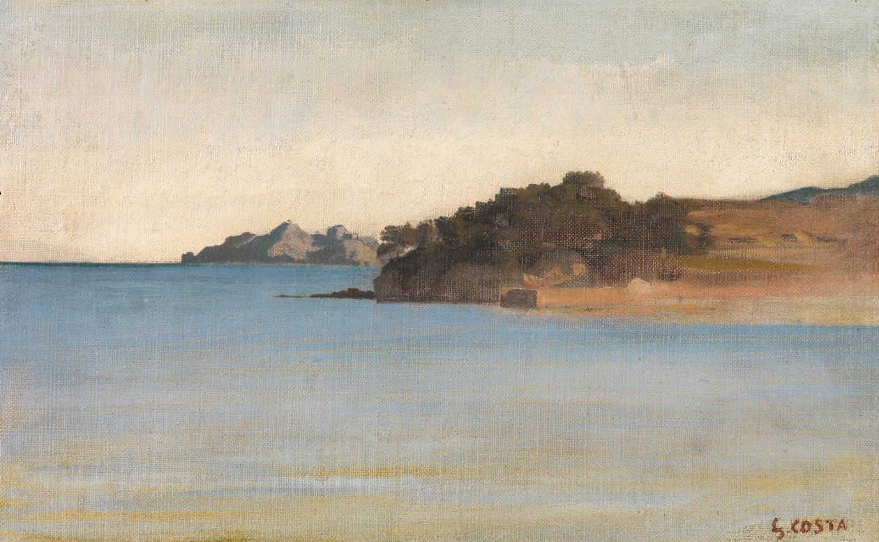 Portofino, ca. 1858 av Giovanni Costa