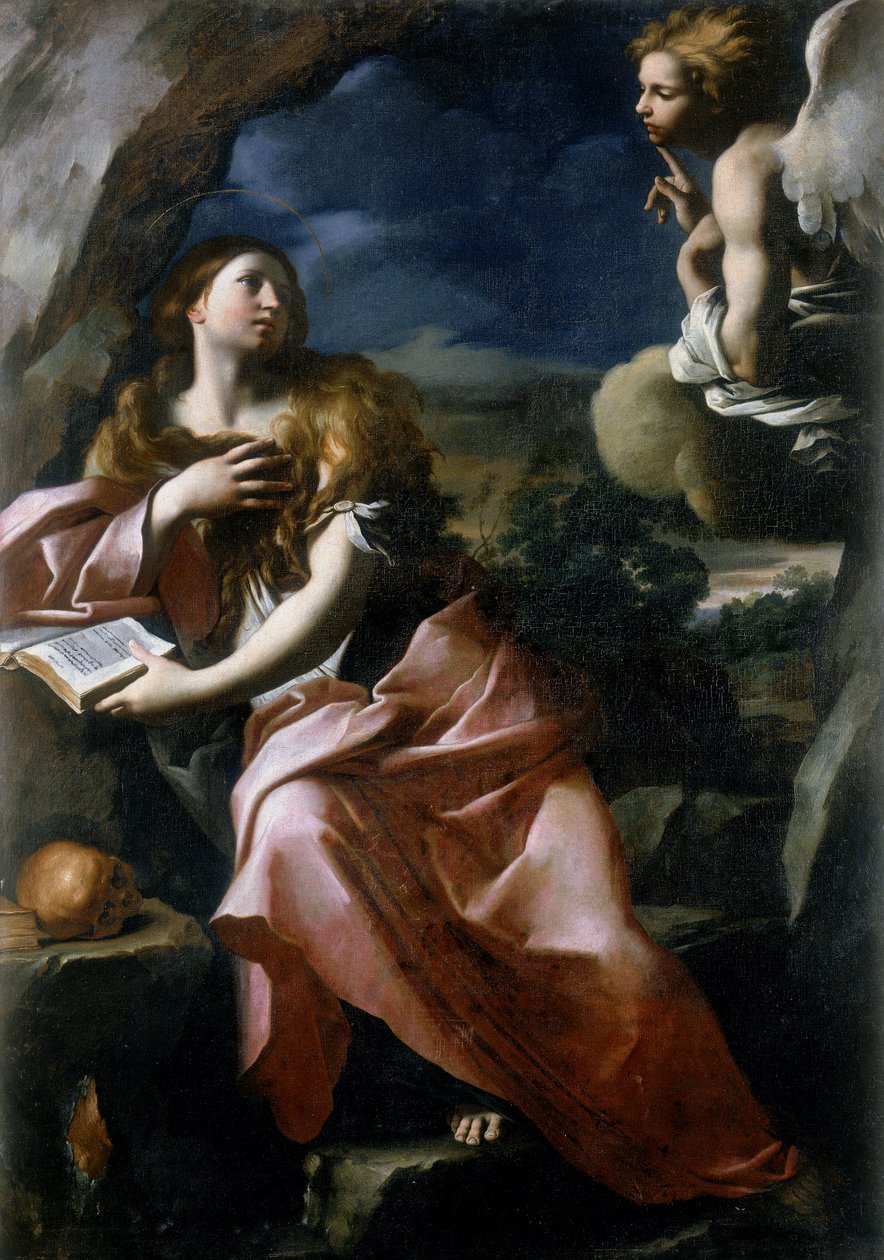 Angrer Maria Magdalena i ørkenen av Giovanni Domenico Cerrini