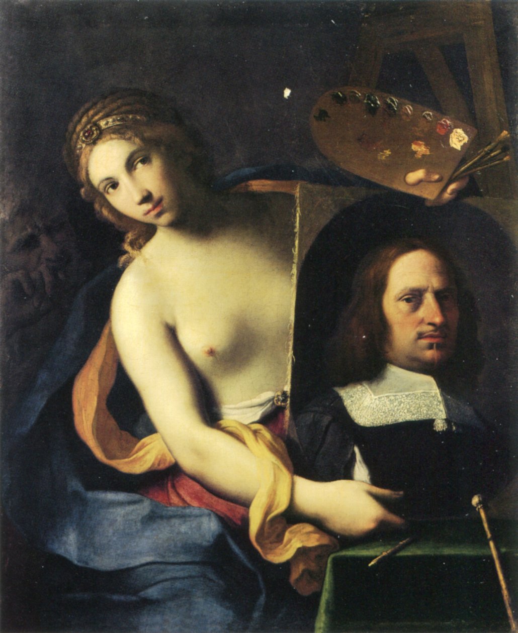 Allegory of Painting av Giovanni Domenico Cerrini