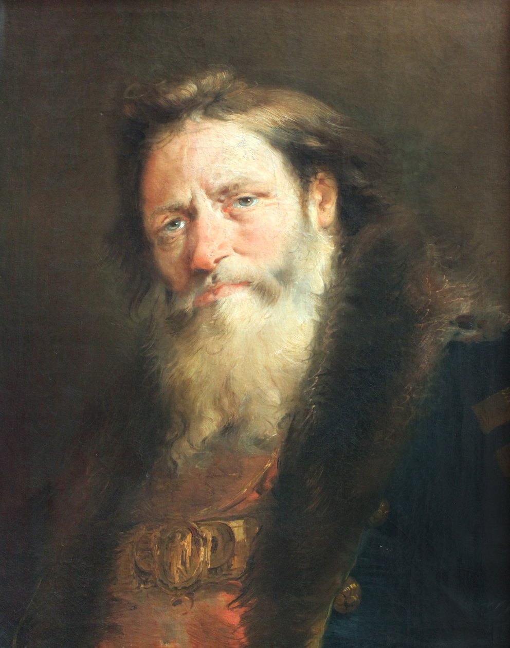 Hodet til en gammel mann av Giovanni Domenico Tiepolo