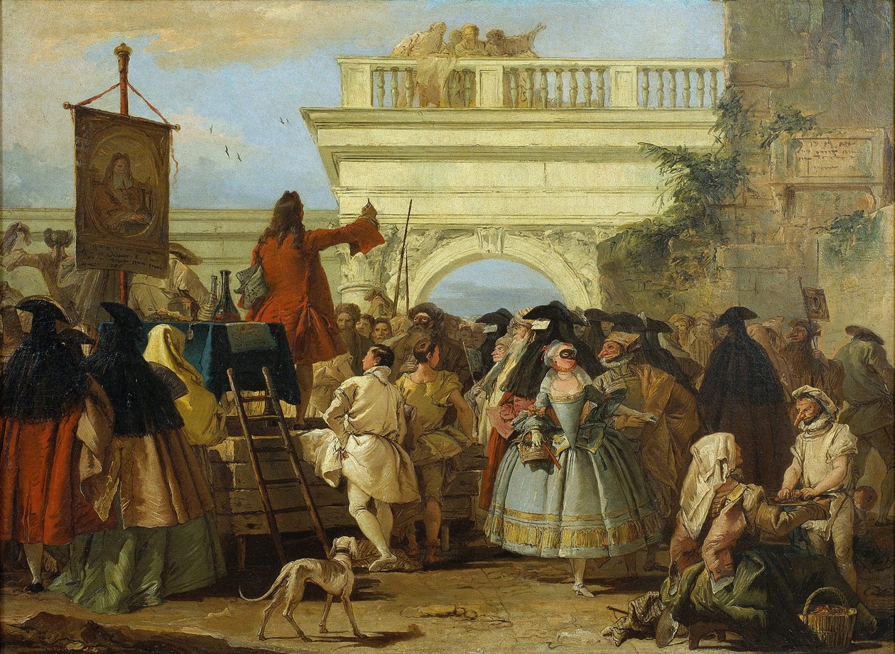 Charlatan av Giovanni Domenico Tiepolo
