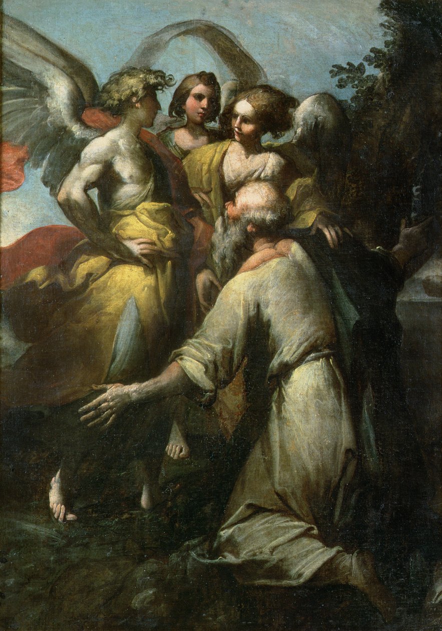 Abraham og de tre englene av Giovanni Donducci
