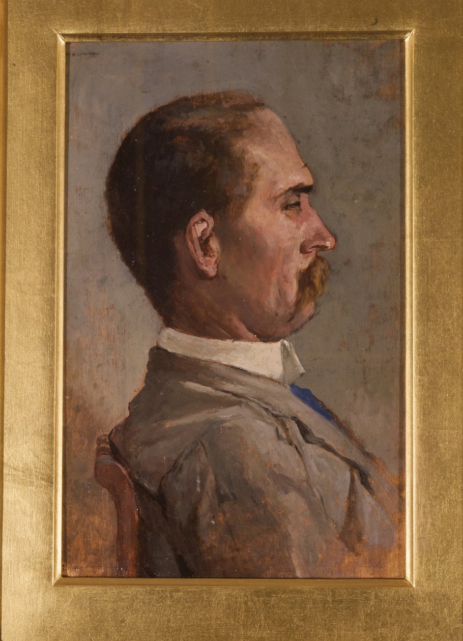 Portrett av Mr Mazzoli av Giovanni Fattori