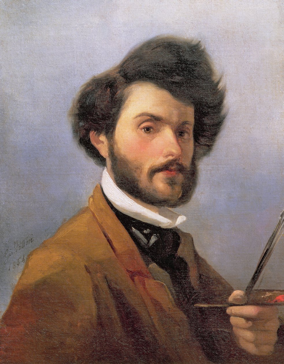 Selvportrett, 1854 av Giovanni Fattori