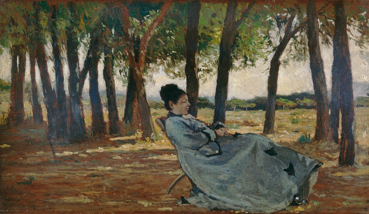 Signora Martelli i Castiglioncello, ca. 1867 av Giovanni Fattori