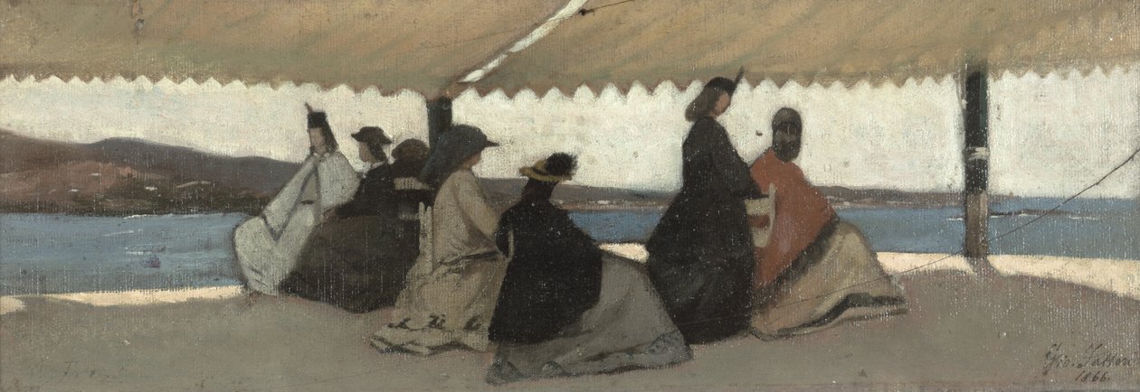 Rotunden på Palmieri, 1866 av Giovanni Fattori