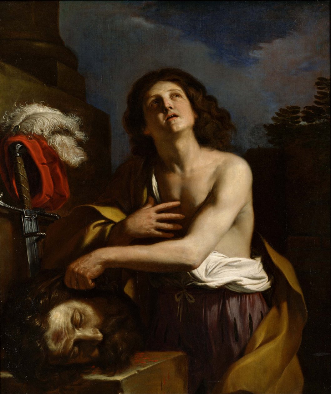 David med sjefen for Goliat av Giovanni Francesco Barbieri