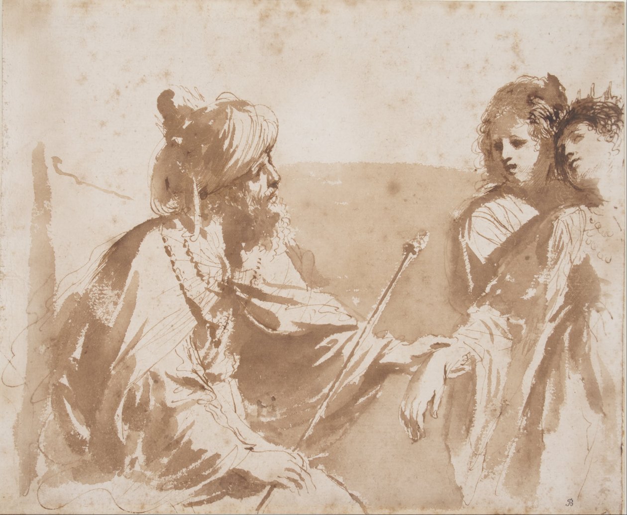 Ester foran Ahasveros av Giovanni Francesco Barbieri