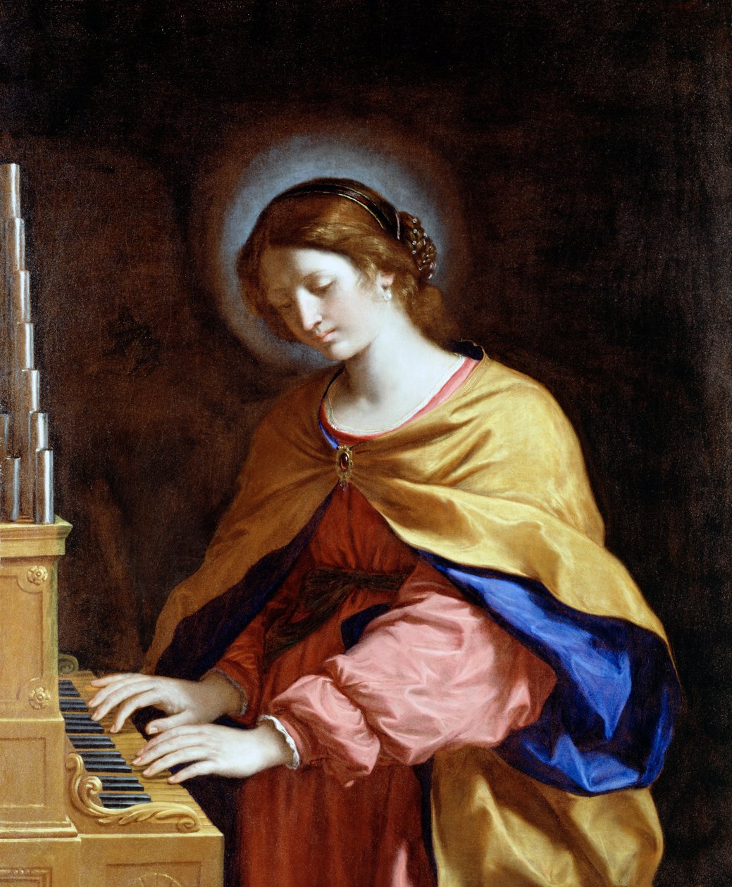 St. Cecilia av Giovanni Francesco Barbieri
