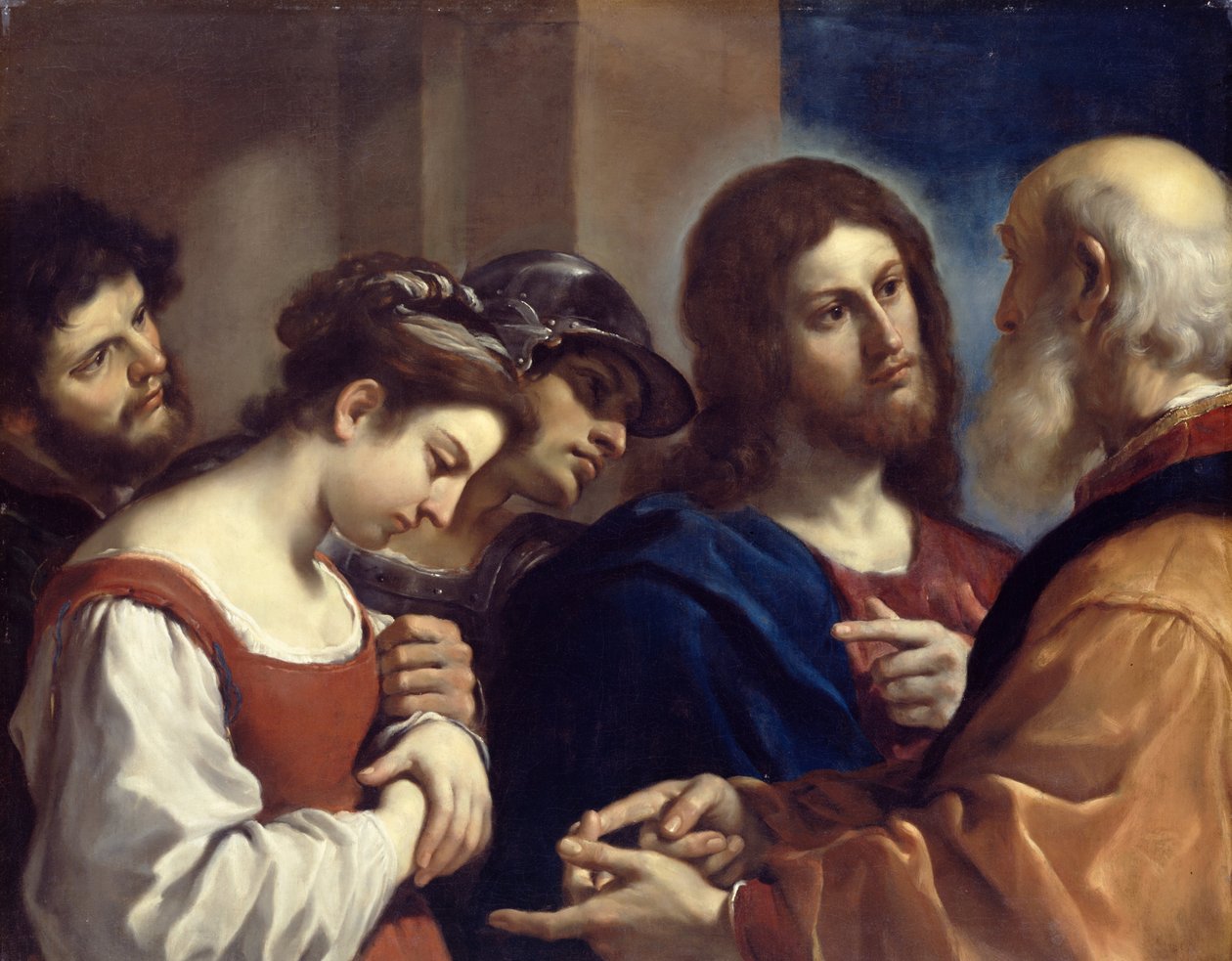 Kvinnen tatt i hor av Giovanni Francesco Barbieri