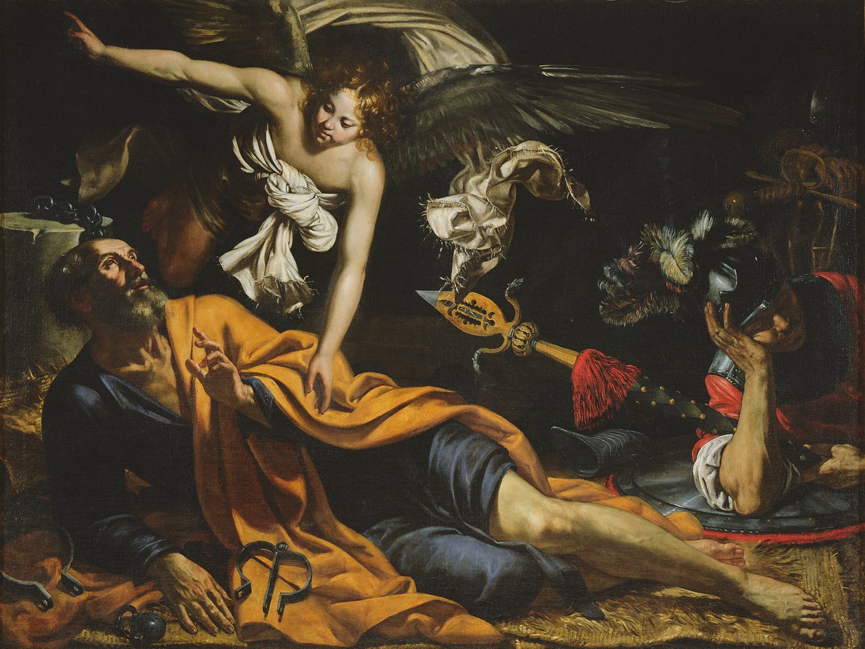 Sankt Peter fengslet av Giovanni Francesco Guerrieri