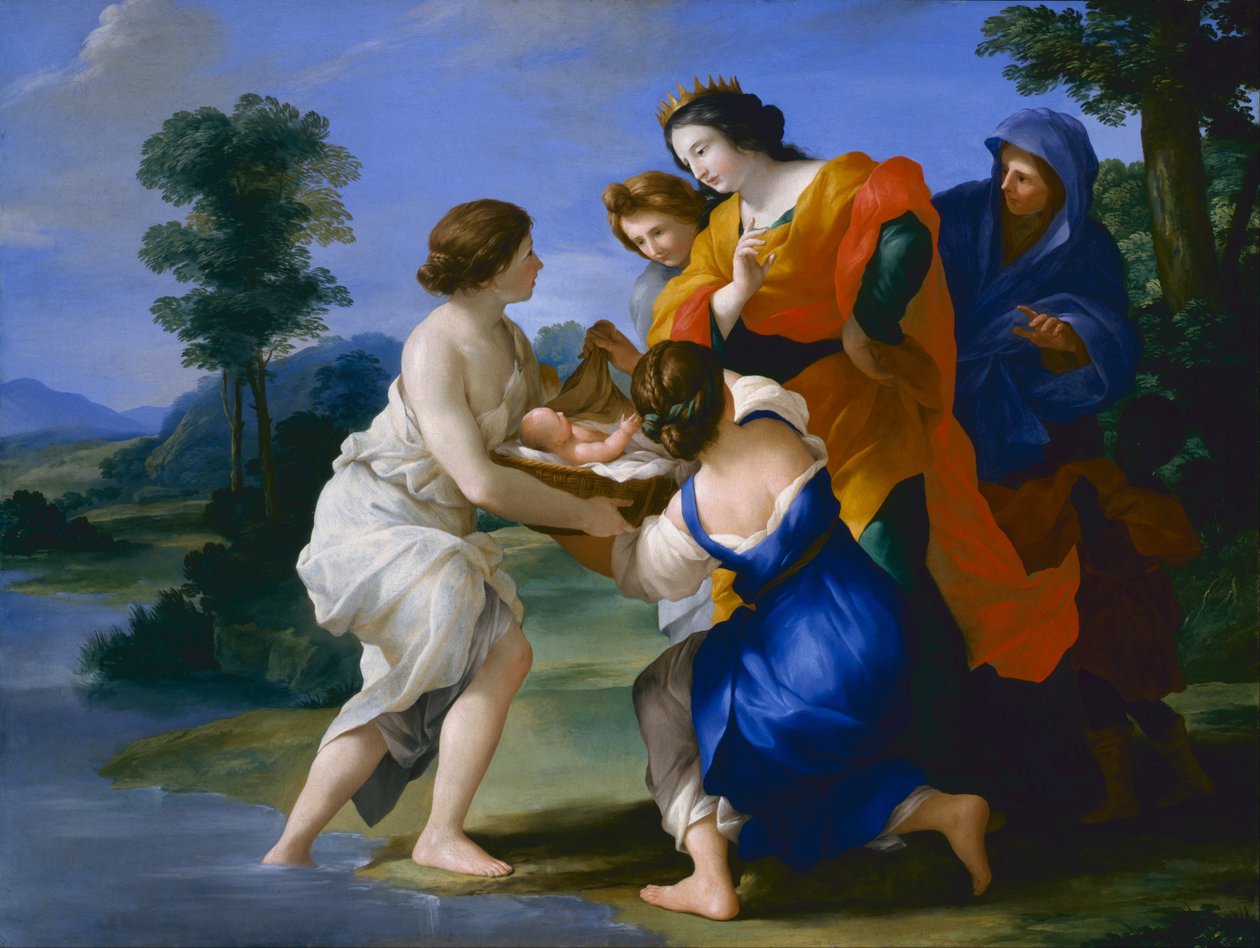 Funnet av Moses av Giovanni Francesco Romanelli